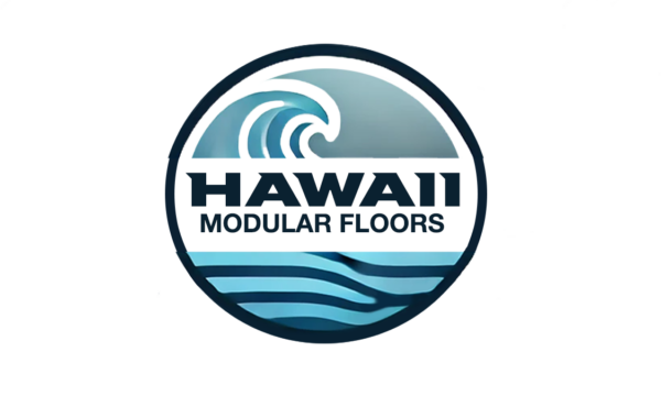 Hawaii Modular Floors logo featuring a wave and sleek design.